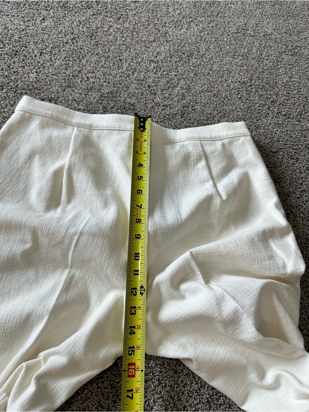 Marina Rinaldi Cream Fringe Hem Pants Size 12 NWT - Picture 10 of 12